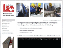 Tablet Screenshot of iso-massivhaus.de